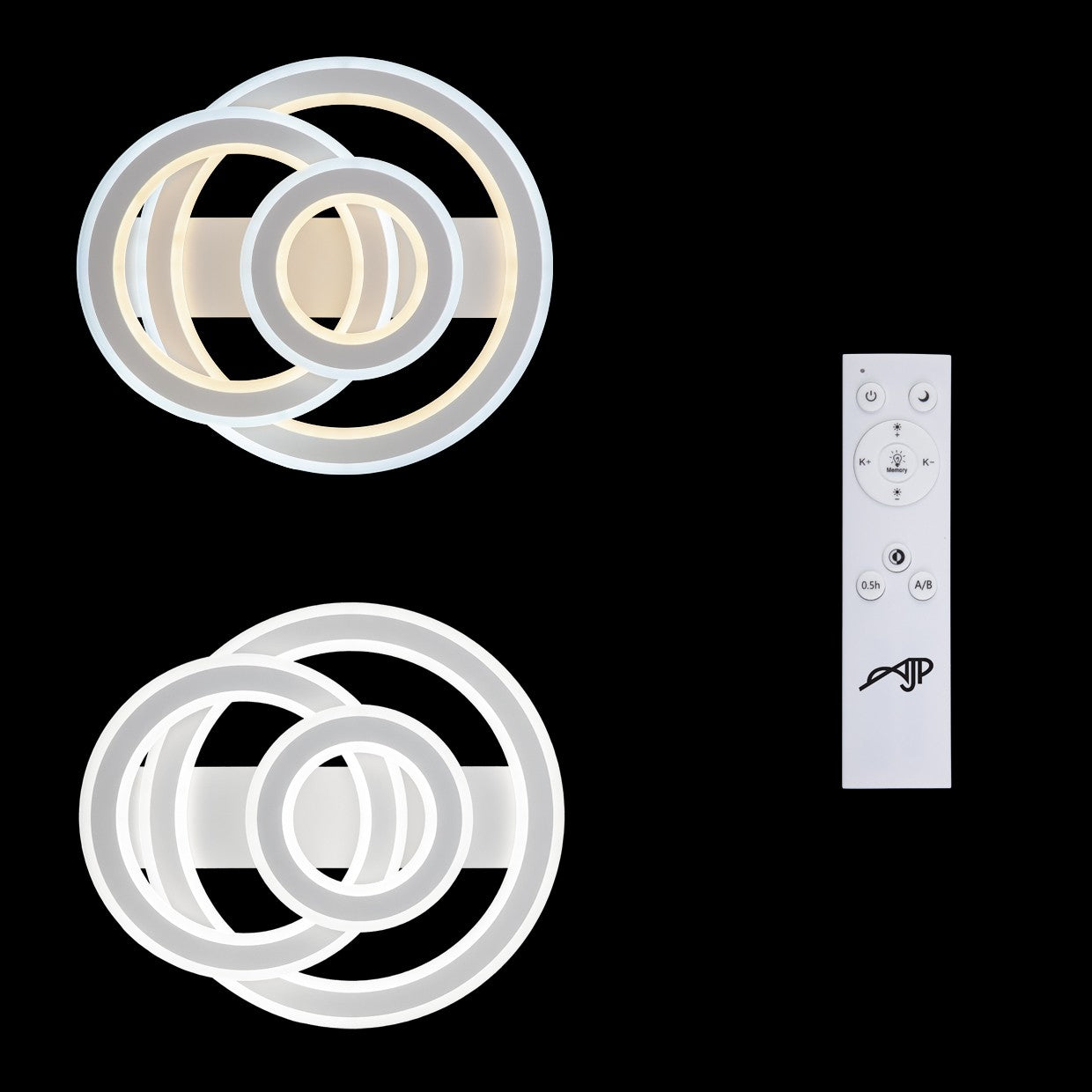 Plafón LED Zero AJP/Alemar 60227: Medidas del plafón LED de 50W y 4750 lúmenes. Iluminación moderna, eficiente y regulable para tu hogar.  Compra en luzguru.com
