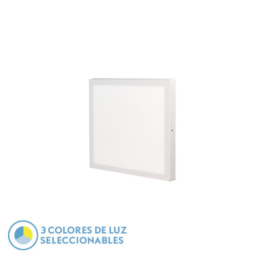 Panel LED de Superficie Llano 36 W 40x40 cm Luz Seleccionable Blanco Fabrilamp - vista principal | Fabrilamp / Abrila