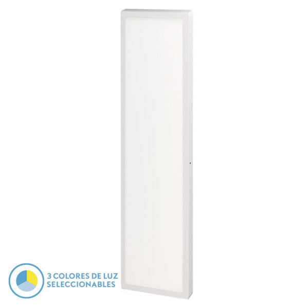 Panel Llano 72w blanco, vista frontal, iluminación LED de alta calidad de Fabrilamp.