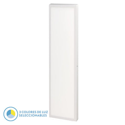 Panel Llano 72w blanco, vista frontal, iluminación LED de alta calidad de Fabrilamp.