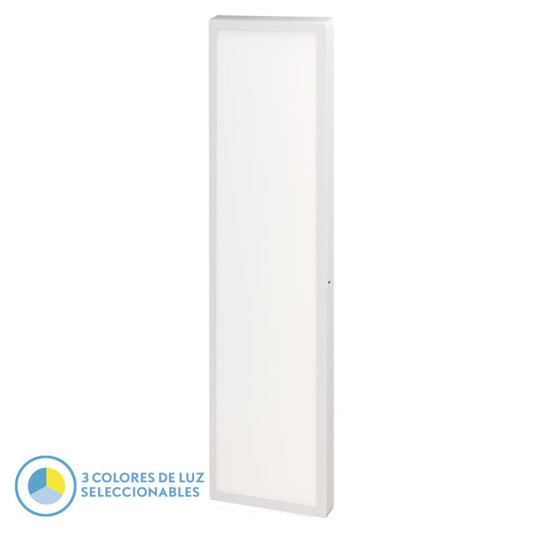 Panel Llano 72w blanco, vista frontal, iluminación LED de alta calidad de Fabrilamp.