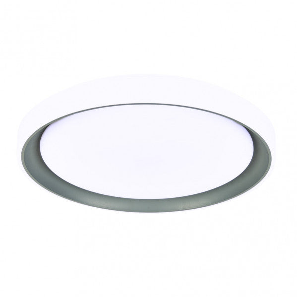 Plafón Luanda 72W LED Gris y Blanco - Mando a distancia