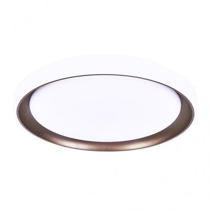 Plafón Luanda 72W Marrón, instalación en superficie, fácil montaje.