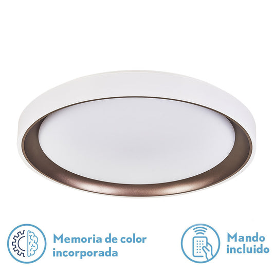 Plafón LED Luanda Fabrilamp / Abrila 72W Marrón Ref. 146195202
