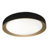 Plafón LED Lucy Fabrilamp / Abrila, diseño moderno en negro y oro, ref. 219085016