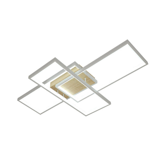 Plafón LED Madaleta Blanco y Haya Fabrilamp / Abrila 244681341
