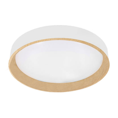 Plafón LED Morgan Blanco y Haya Fabrilamp / Abrila, referencia 218585068