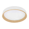 Plafón LED Morgan Blanco y Haya Fabrilamp / Abrila, referencia 218585068