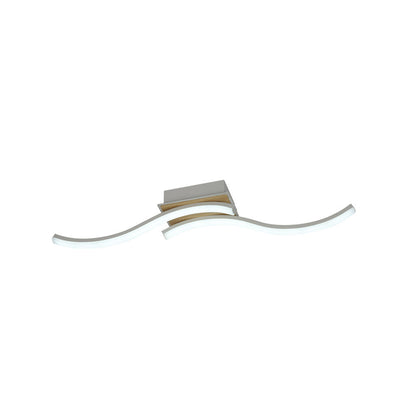 Plafón LED Murray Fabrilamp / Abrila 244583268 blanco y haya