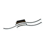 Murray Plafón LED Moderno Negro y Madera Fabrilamp / Abrila ref. 244584888