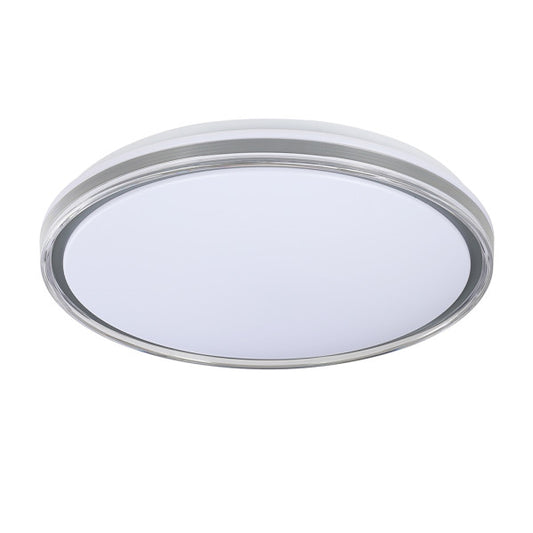 Plafón de Techo LED Nevado 40 cm Regulable Blanco y Gris Fabrilamp - vista principal | Fabrilamp / Abrila