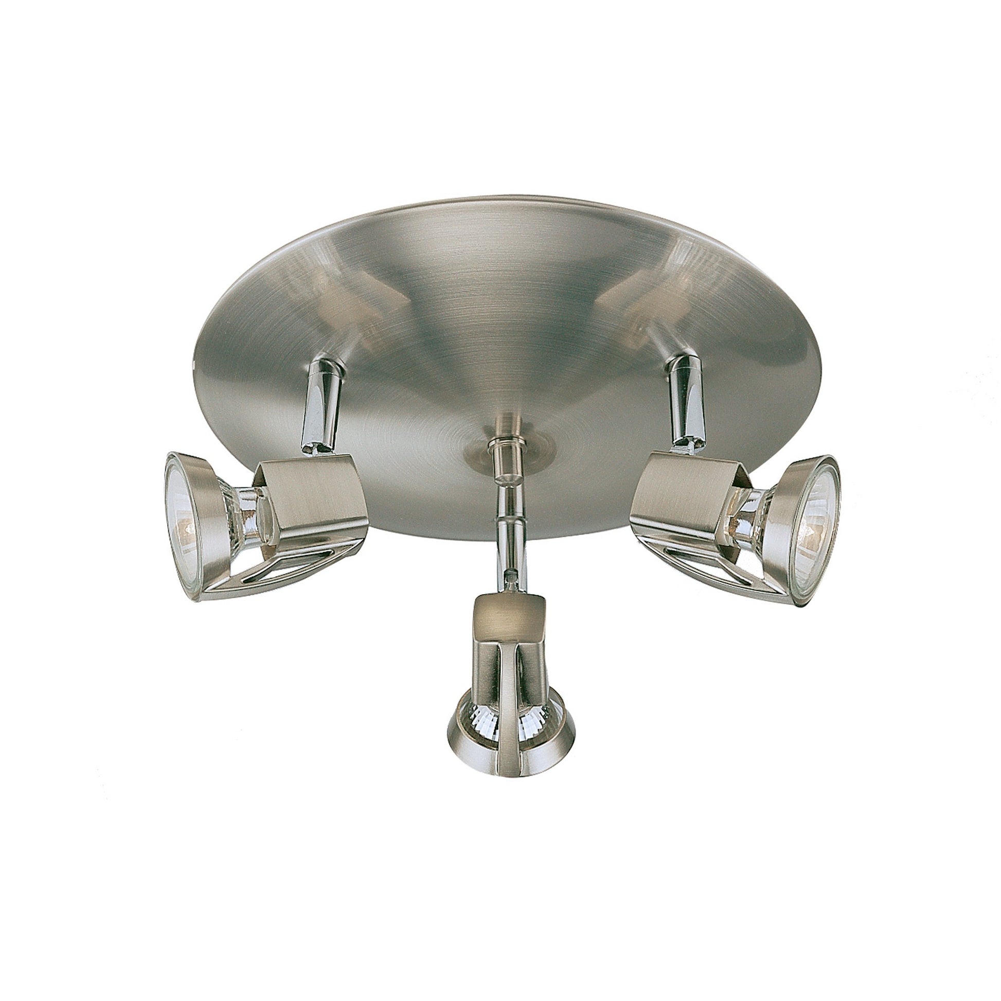 Plafón Niquel 3 Focos LED CristalRecord 001-2000-3-053