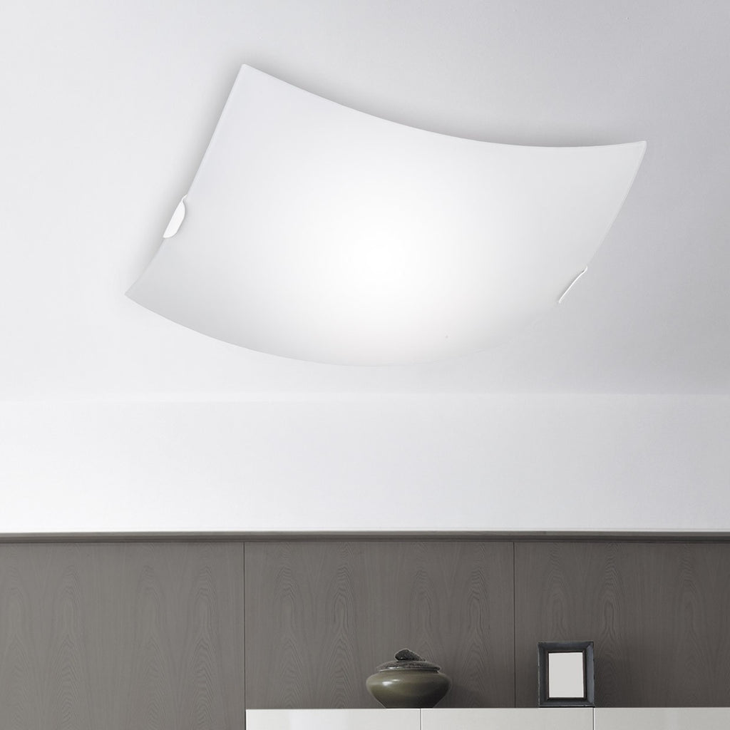 Plafón Nomad cuadrado blanco AJP/Alemar (Ref. 10798): medidas detalladas. Iluminación elegante y sencilla para tu hogar. Envío rápido desde LuzGuru.
