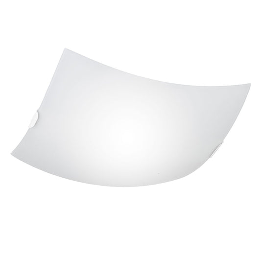 Plafón de Techo Nomad Cuadrado 40 cm Blanco Opal Alemar - vista principal | AJP / Alemar