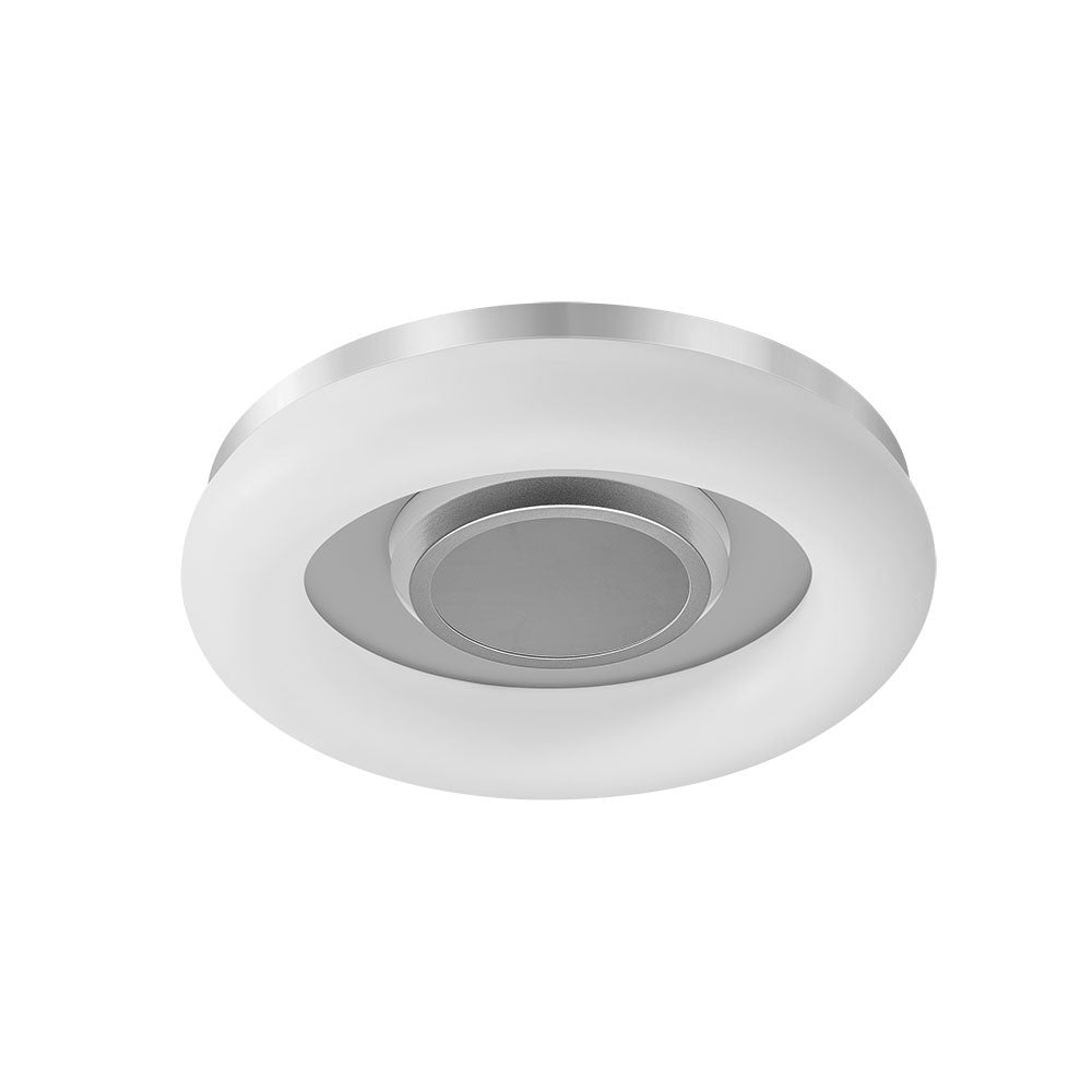 Plafón LED Paris Fabrilamp / Abrila regulable blanco y plata, modelo 154783001