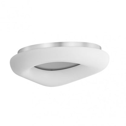 Plafón PARIS LED Moderno Blanco/Plata 60W 5100lm con mando a distancia - luzguru.com