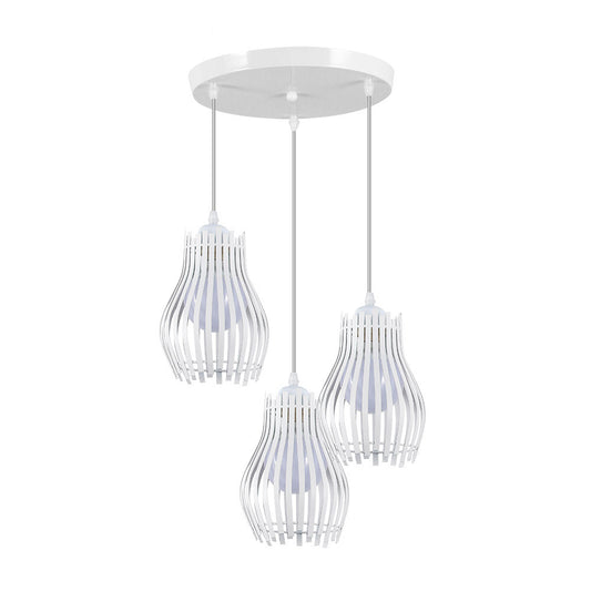 Plafón Ragusa Blanco Fabrilamp / Abrila estilo industrial Ref 224483001
