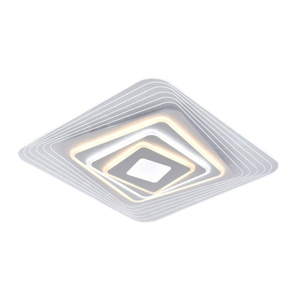 Plafón Ara fabricado en metal color blanco con tecnología Smart