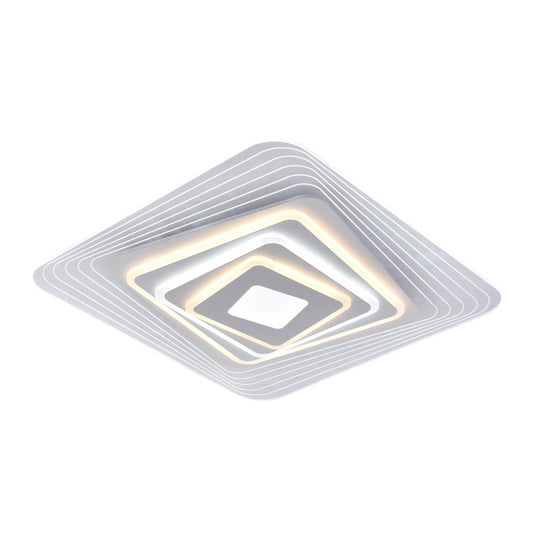 Plafón Ara fabricado en metal color blanco con tecnología Smart