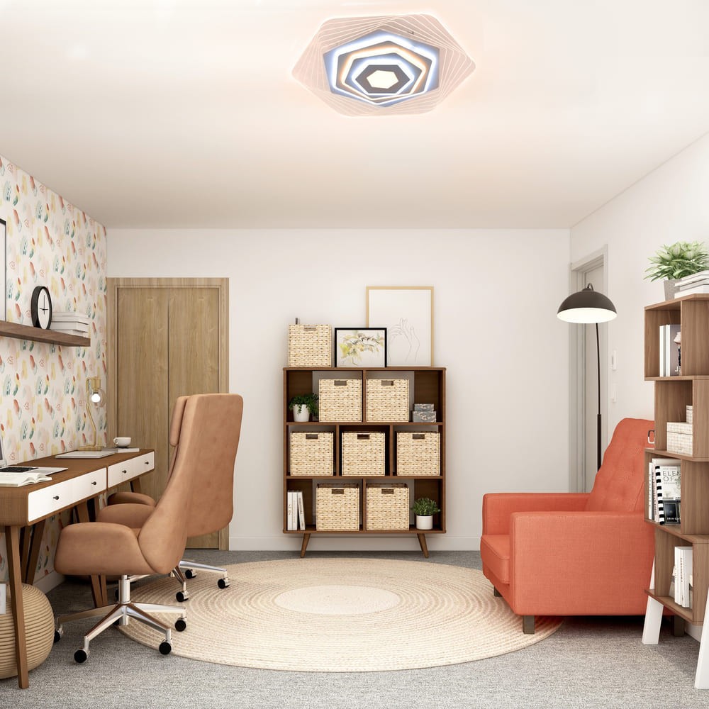 Luminaria moderna ideal para salón con control remoto