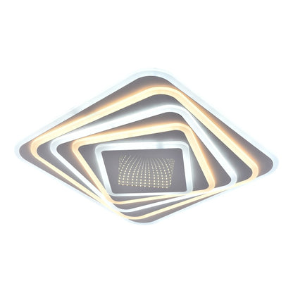 Plafón Mei fabricado en Espejo color Plata
