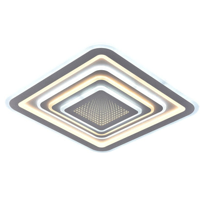 Plafón fabricado en Espejo color Plata