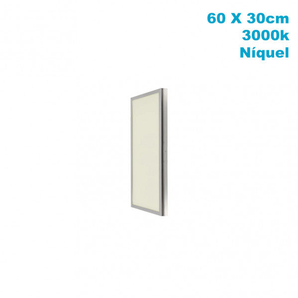 Panel de superficie TOLSTOI 36W 3000K Níquel Satinad 2,3x60x30 2880lm - Fabrilamp