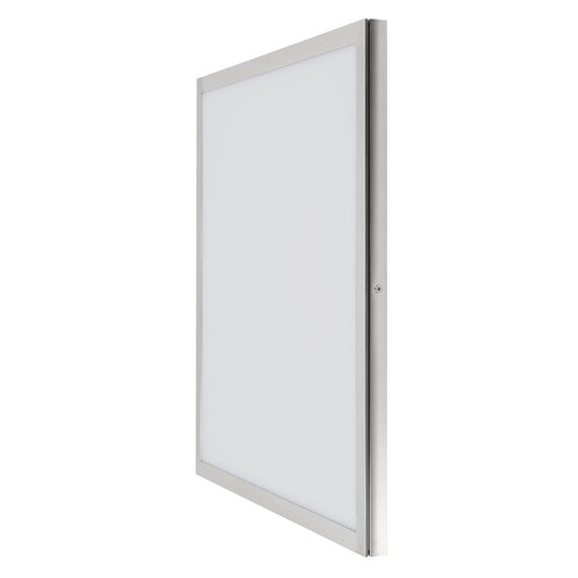 Panel Tolstoi fabricado en Aluminio color Níquel Satinado, luz cálida 3000K