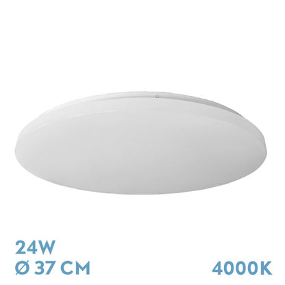 Plafón Tadeo LED 24W 4000K Blanco 37cm Fabrilamp - Vista frontal