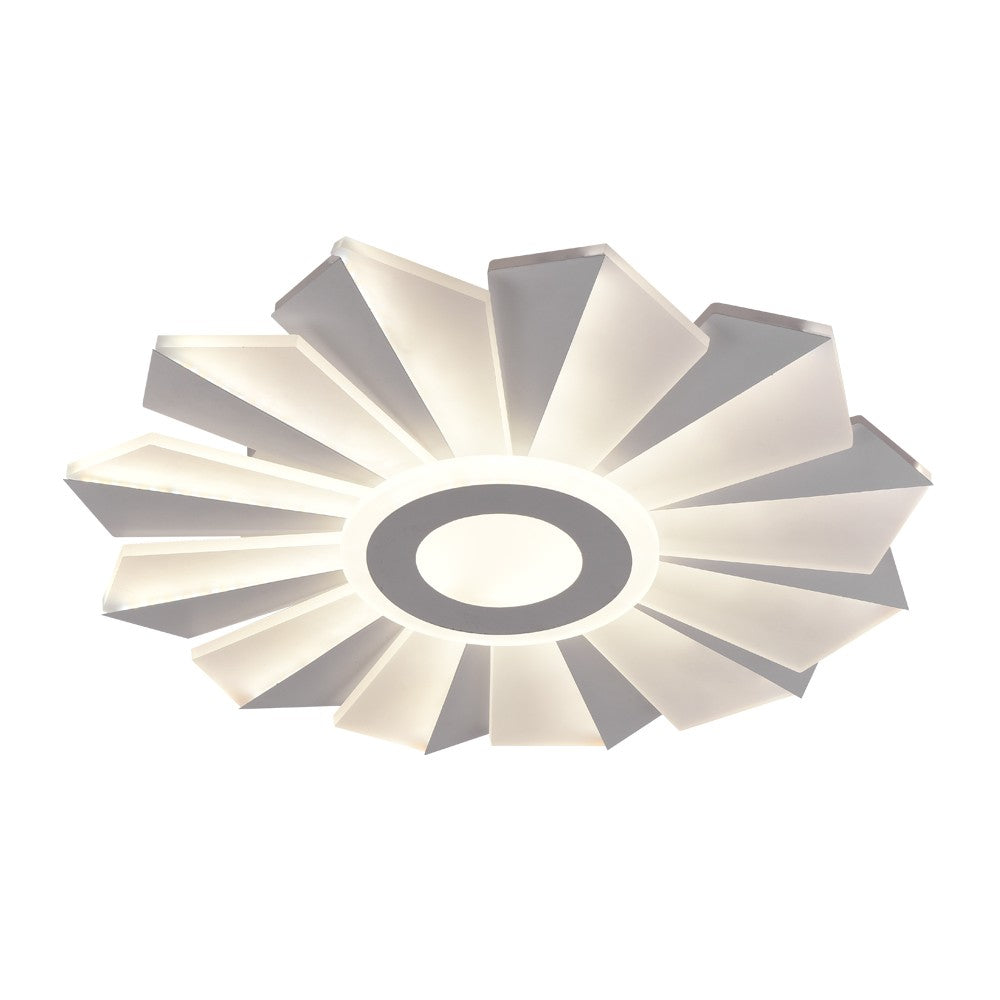 Plafón Sun fabricado en Metal color Blanco