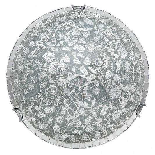 Plafón de Techo Tenor 40 cm Mosaico Cromo 3xE27 Fabrilamp - vista principal | Fabrilamp / Abrila