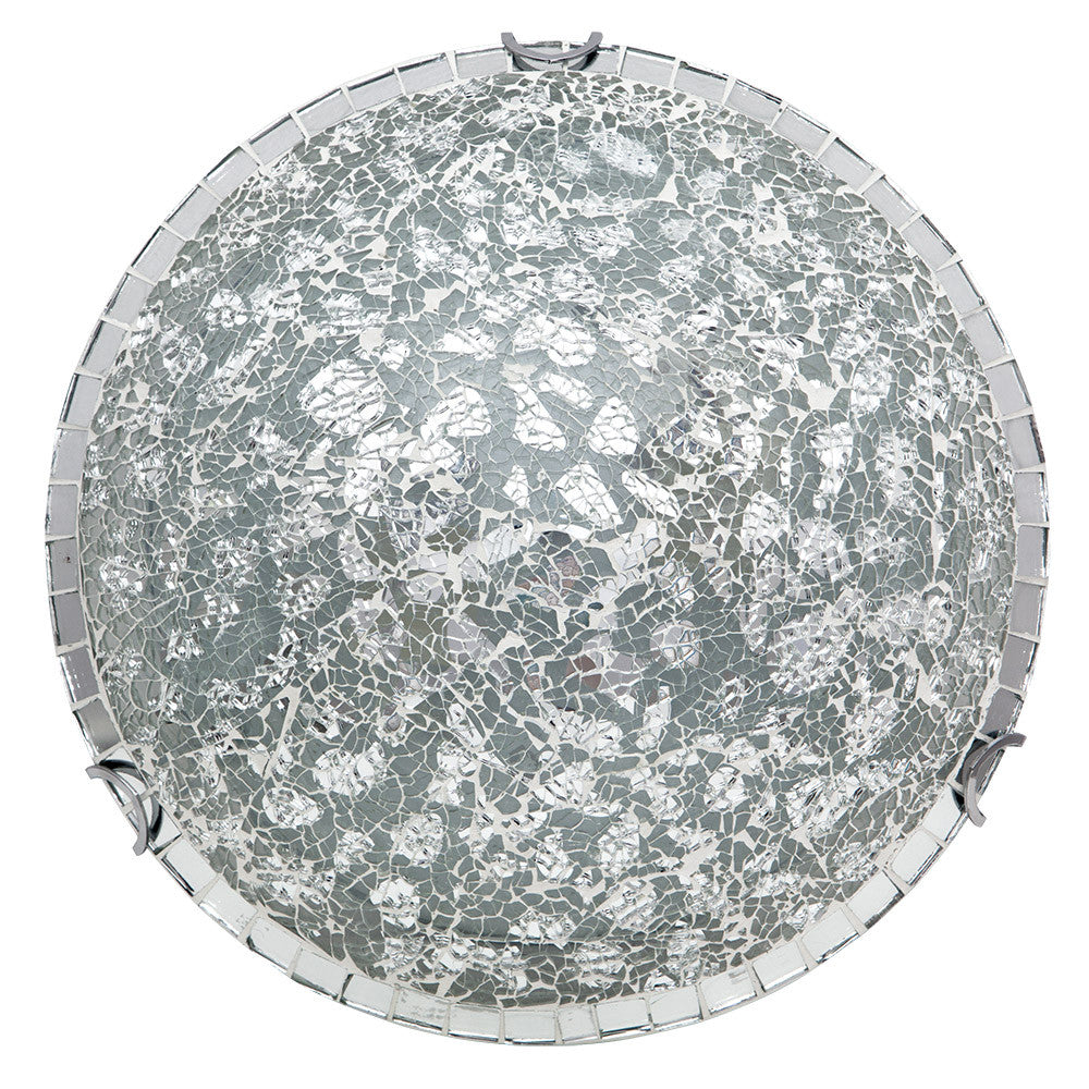 Plafón Clásico Tenor Mosaico Cromo Fabrilamp / Abrila 177584020