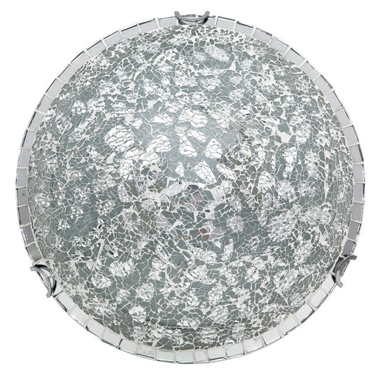 Plafón Clásico Tenor Mosaico Cromo Fabrilamp / Abrila 177584020