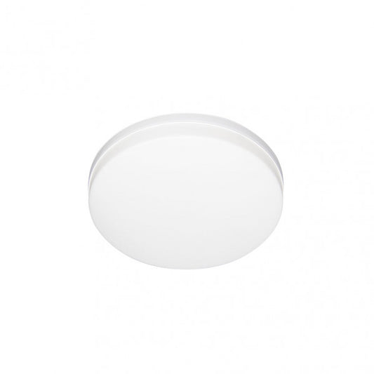 Plafón Trueno LED 24W blanco redondo, vista frontal. Fabrilamp en luzguru.com