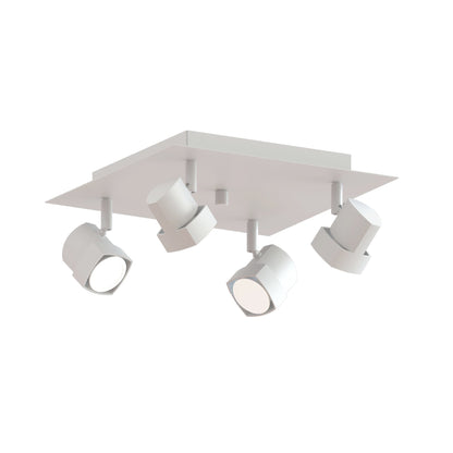 Plafón LED GU10 Cuadrado CristalRecord 001-2150-4-125