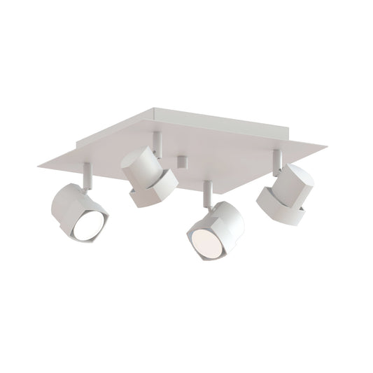 Plafón LED GU10 Cuadrado CristalRecord 001-2150-4-125