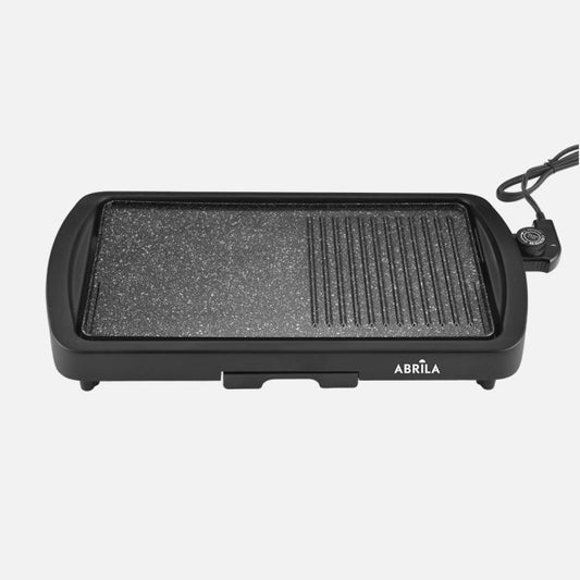 Plancha de Asar y Grill Nagoya 1800 W Negro Cerámica Fabrilamp - Vista frontal principal en fondo blanco | LuzGurú