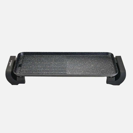 TOKACHI Plancha de Asar y Grill Eléctrico 1800W Negro Cerámica Antiadherente Fabrilamp