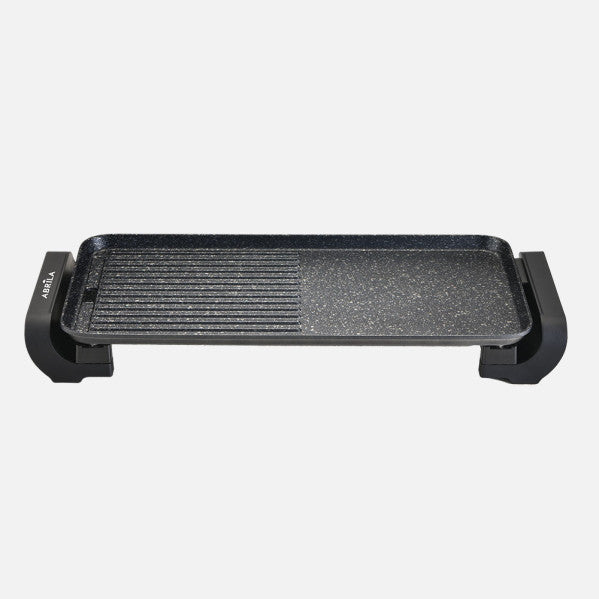 Plancha de Asar y Grill Eléctrico Tokachi 1800 W Negro Cerámica Fabrilamp - Vista frontal principal en fondo blanco | LuzGurú