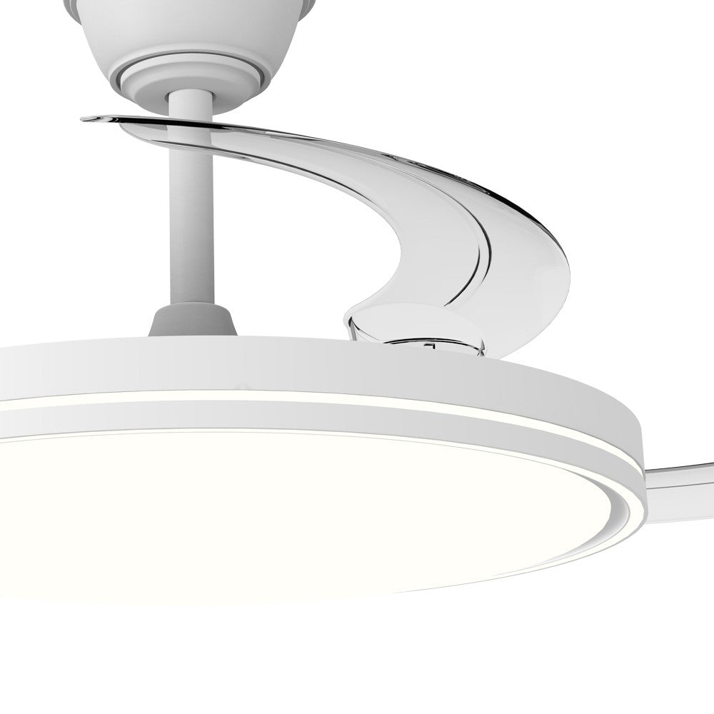 Ventilador Land fabricado en Hierro y ABS color Blanco