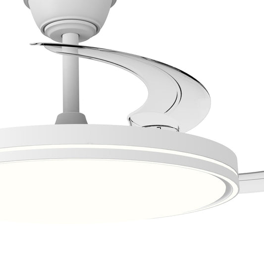 Ventilador Land fabricado en Hierro y ABS color Blanco