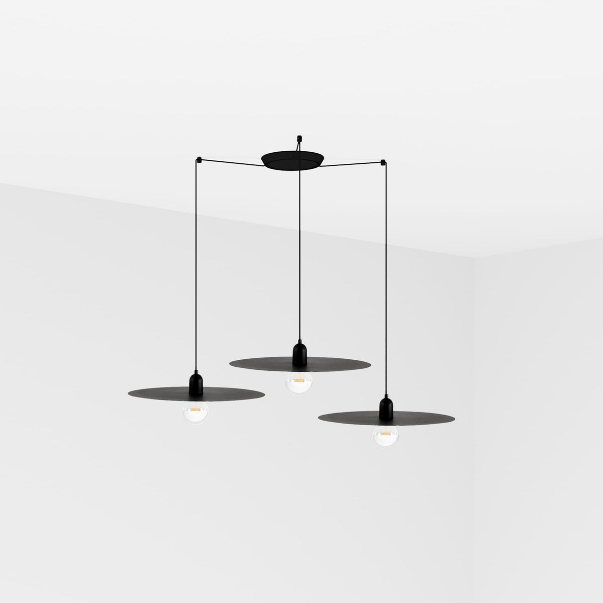 Colgante Moderno 6814 Negro – vista principal · Ref. 68145-3L