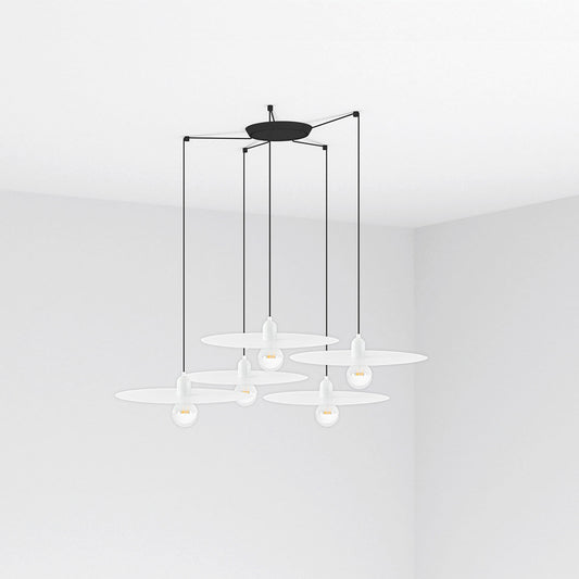 Colgante Moderno 6814 Blanco – vista principal · Ref. 68146-5L