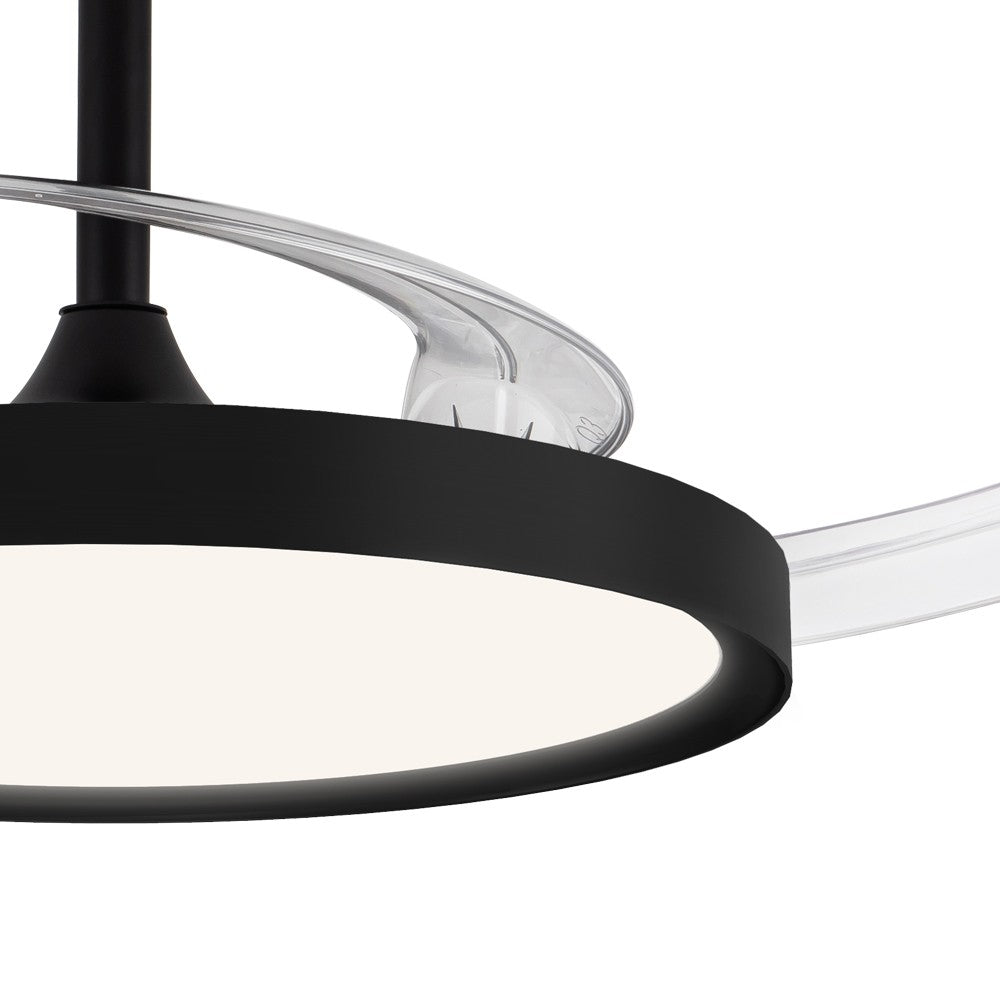 Ventilador de techo LED con motor DC silencioso de 39 dB