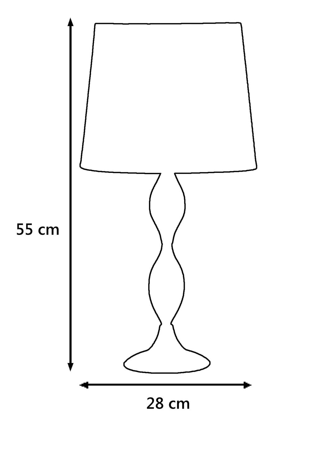 Lámpara Portátil Ralf Cromo 3249PT-1PCR de AJP / Alemar - luzguru.com