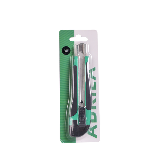 Cúter Retráctil Preciso 18 mm Verde y Negro Fabrilamp - vista principal | Fabrilamp / Abrila · Ref. 195851806