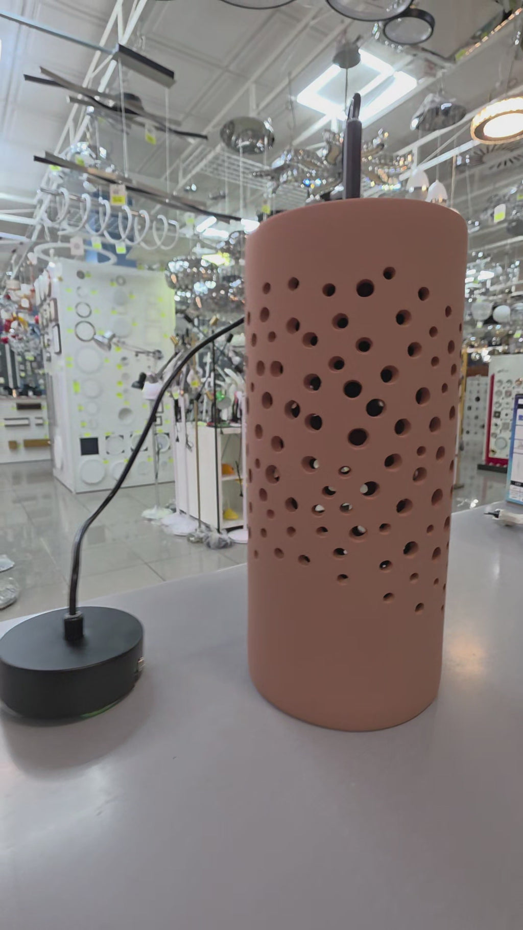 Colgante Cerámica Lava Topo 1x40W E14 - ALEMAR - 12090