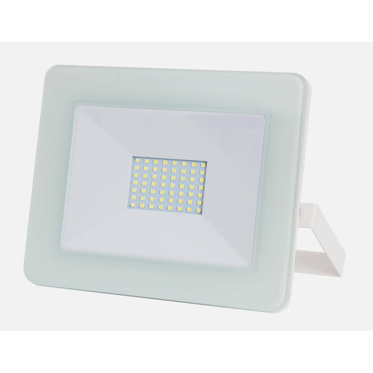 Proyector Mekong fabricado en Aluminio color Blanco, ideal para iluminar jardines