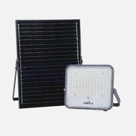 Proyector Solar LED Ferrol 200W Gris 2900lm Fabrilamp - Vista frontal principal en fondo blanco | LuzGurú