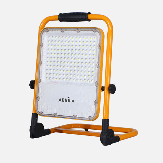 Proyector LED Inalámbrico Brion 100W 6500K Amarillo Fabrilamp - Vista frontal principal en fondo blanco | LuzGurú